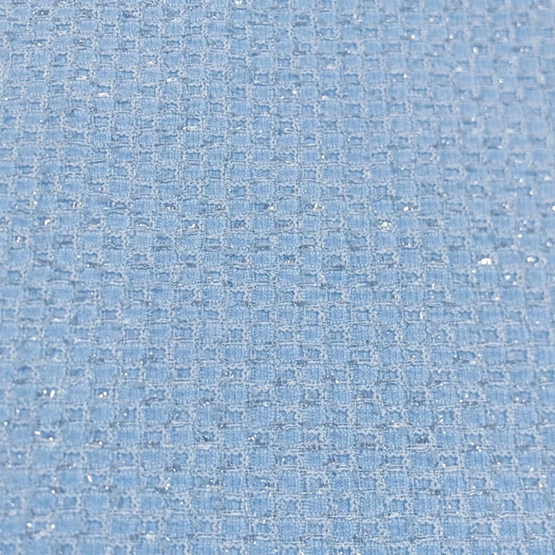 Sewing Tweed - Small Lattice and Bright Wire Yarn-Dyed