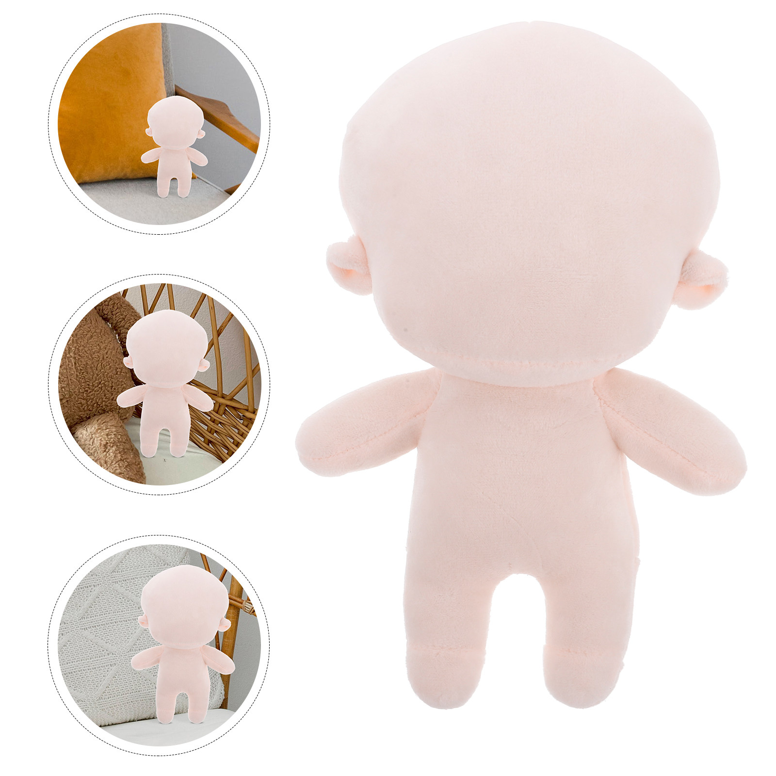 Sewing Textiles - Cotton Blank Body Soft Stuffed Cloth