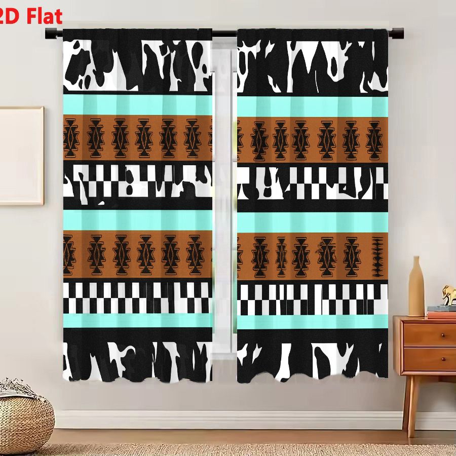 Century Textile & Sewing Supply Avenue C North Saskatoon Sk - 2Pcs Curtains 2D Flat Geometric Abstract