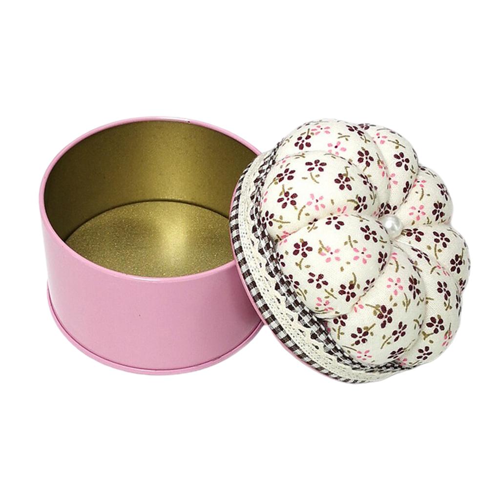 Sewing Pin Cushion - Cloth Pincushion with Storage Box for