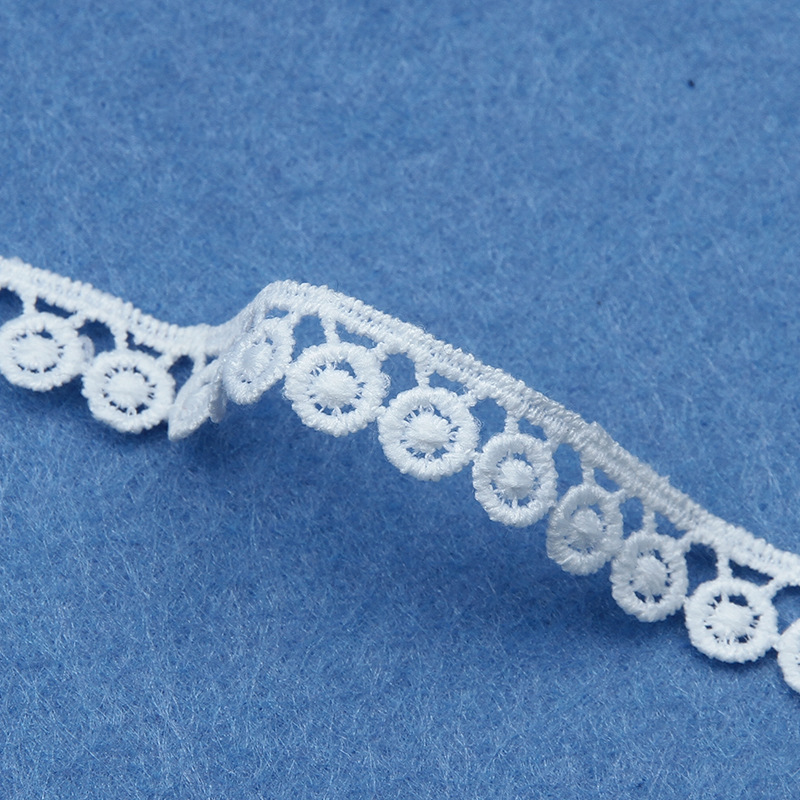 50Yds White Lace Ribbon Fabric - Sewing Eyelet Fabric ulasan dan harga