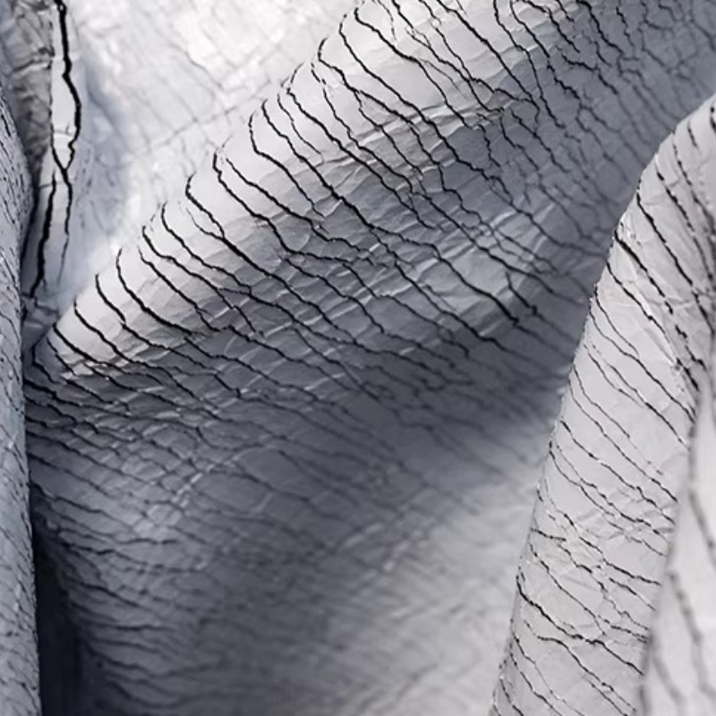 Grey Retro Cracked Leather Tex - Sewing Textile Art ulasan dan harga