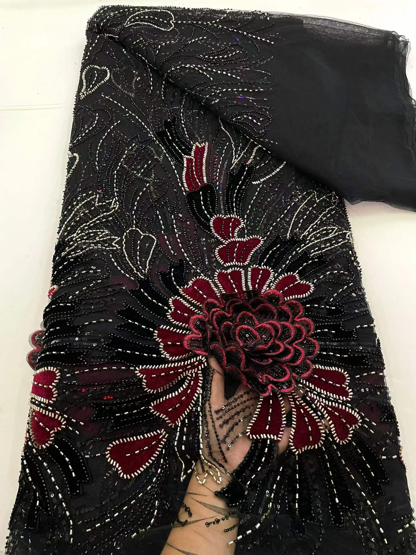 5Y Nigerian Classic Sequins Ve - Sewing Velvet Fabric ulasan dan harga