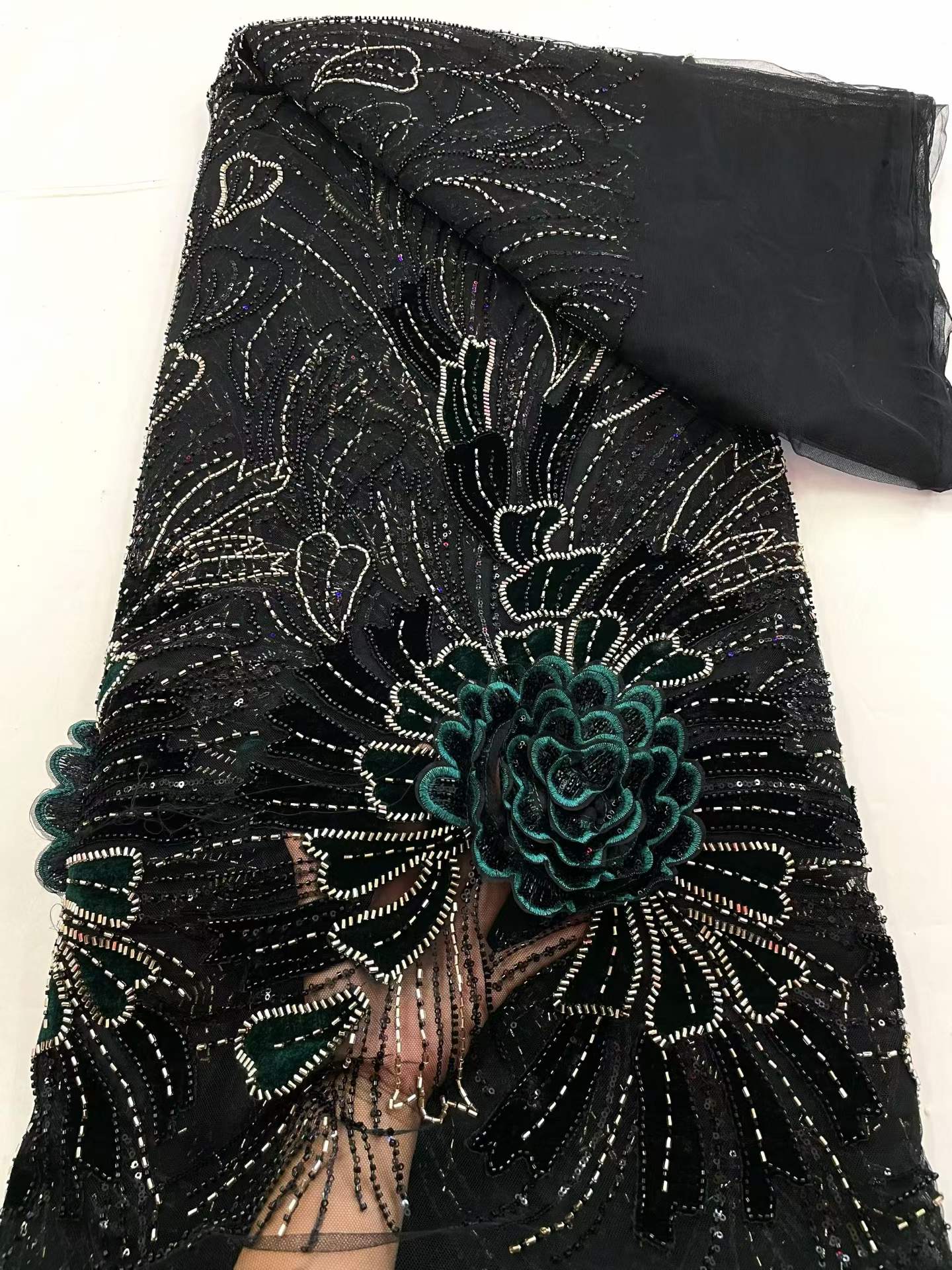 5Y Nigerian Classic Sequins Ve - Sewing Velvet Fabric ulasan dan harga