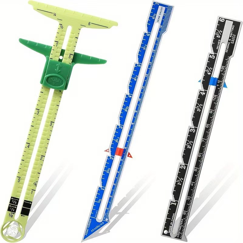 5-IN-1 Sewing Seam Ruler Measu - Quilting Ruler Square ulasan dan harga