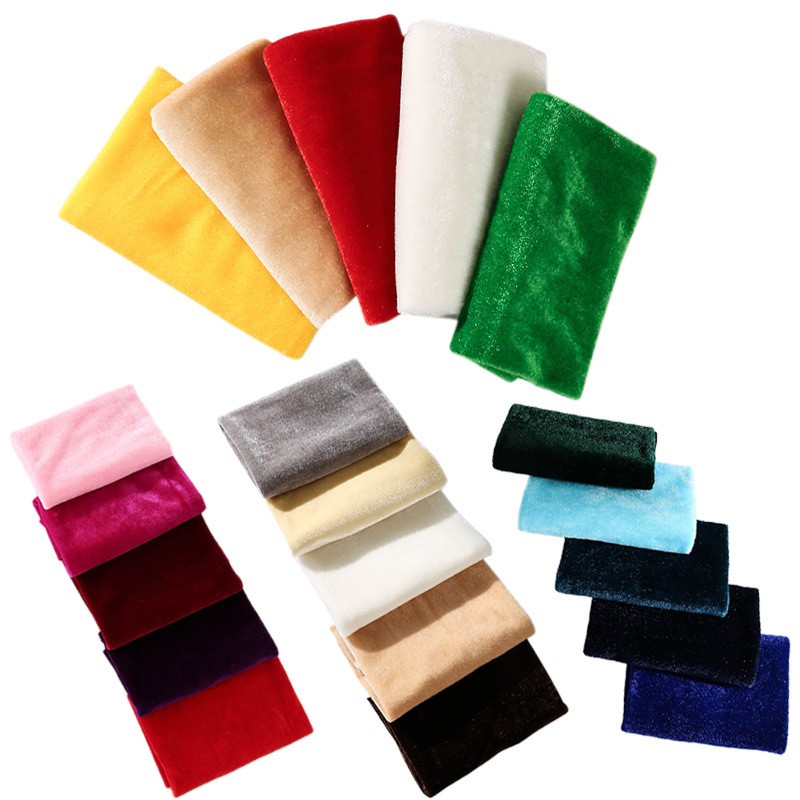 5Pcs 50x50cm Solid Color Velve - Sewing Velvet Fabric ulasan dan harga