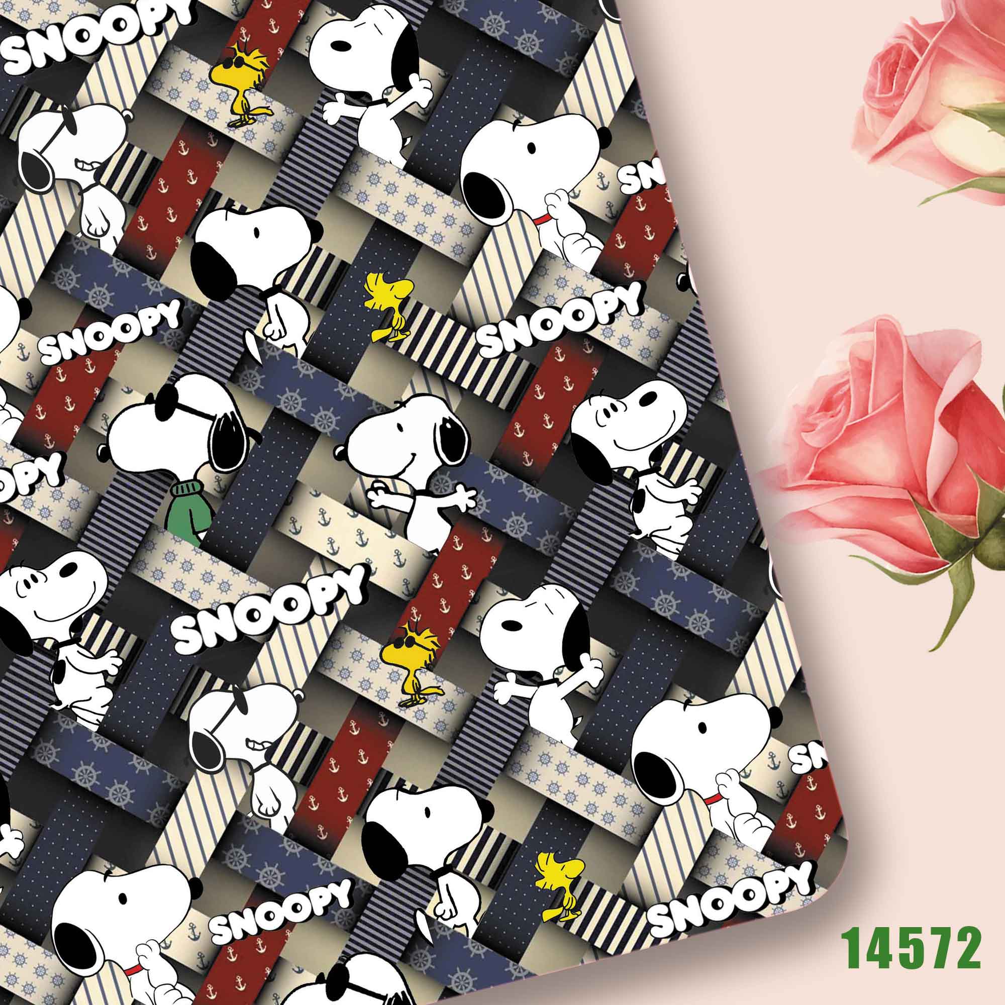 TAKARA TOMY Snoopy fabric140CM - Sewing Textiles ulasan dan harga