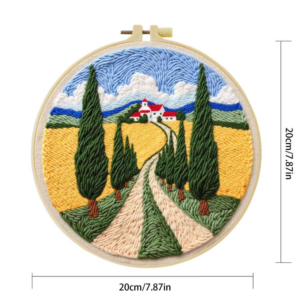 20X20CM/7.87inch Field Punch N - Sewing Textile Art ulasan dan harga