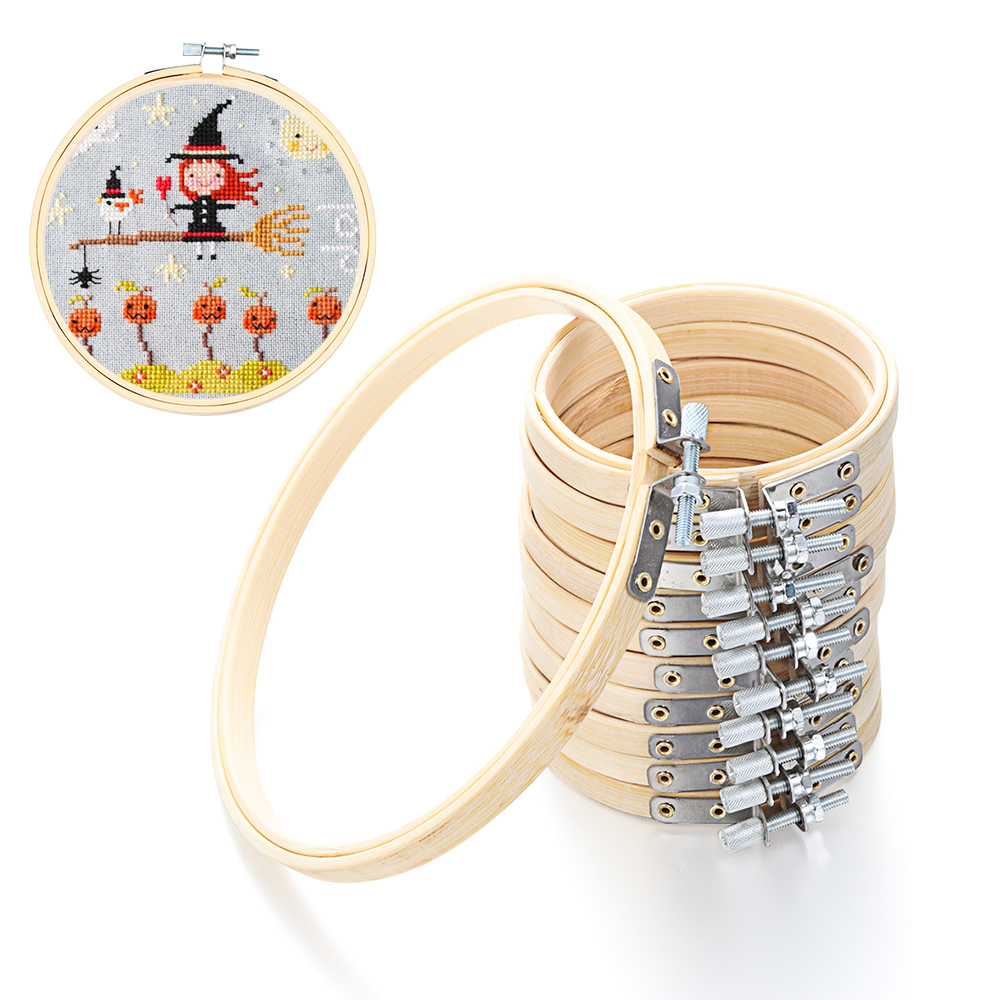 10/13/15/20cm Embroidery Hoop  - Sewing Recycle ulasan dan harga