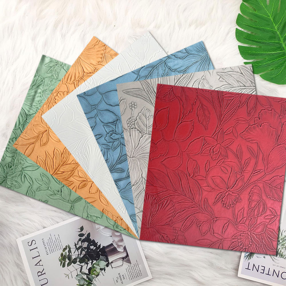 Vintage Flower Embossed Faux L - Vintage Sewing Textile ulasan dan harga