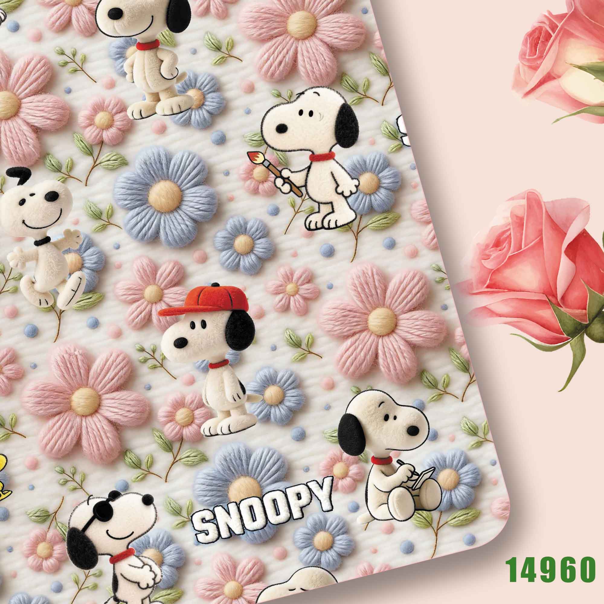 TAKARA TOMY Snoopy fabric140CM - Sewing Textiles ulasan dan harga
