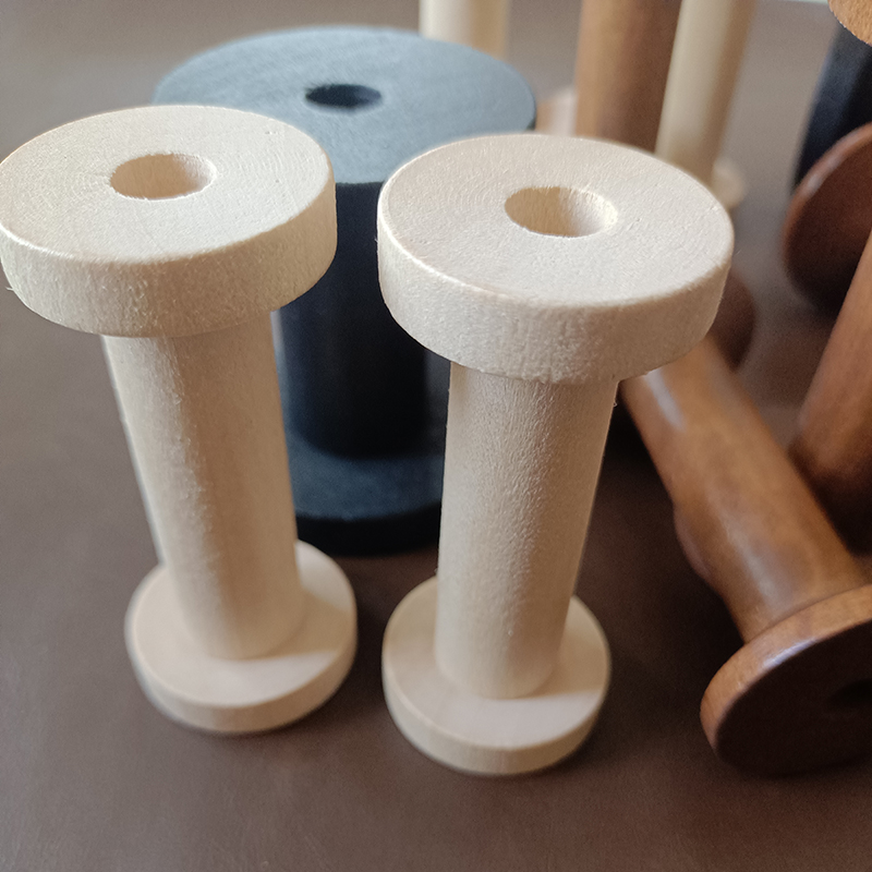 10Pcs/Set Vintage Natural Wood - Sewing Machine Yarn ulasan dan harga
