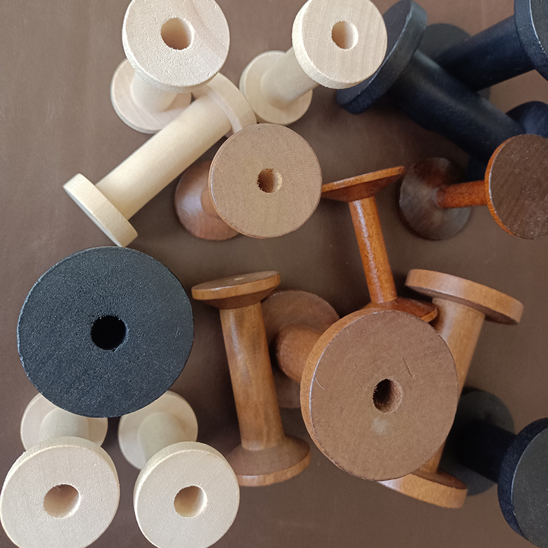 10Pcs/Set Vintage Natural Wood - Sewing Machine Yarn ulasan dan harga