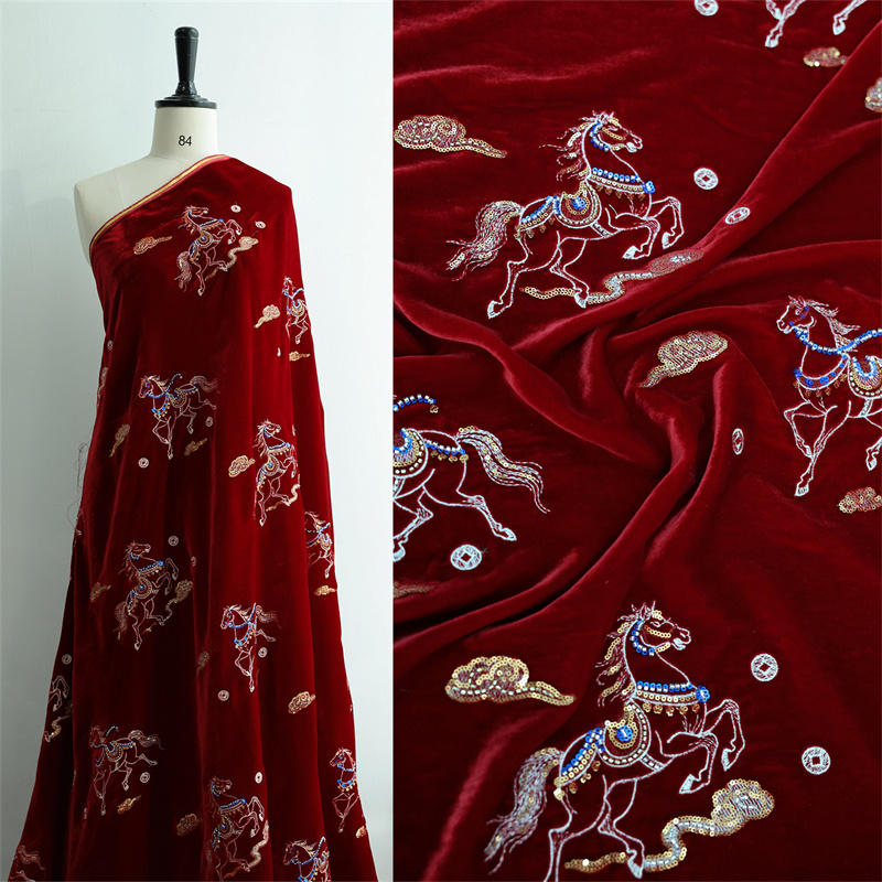 Autumn/Winter Thick Silk Velve - Sewing Velvet Fabric ulasan dan harga