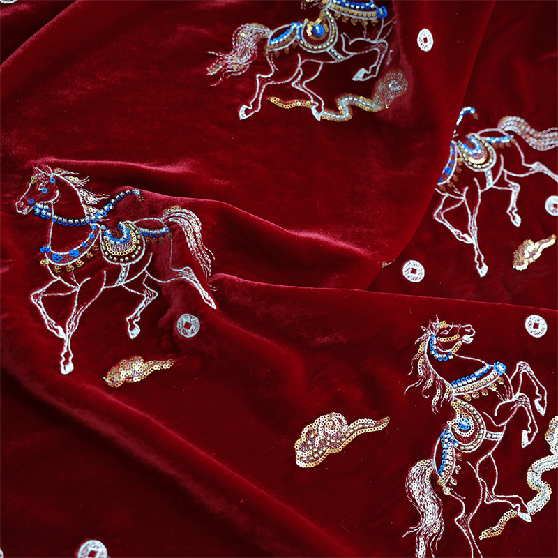 Autumn/Winter Thick Silk Velve - Sewing Velvet Fabric ulasan dan harga