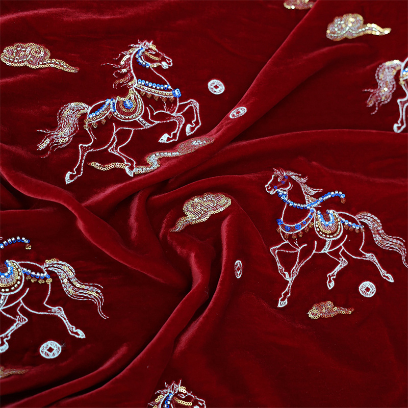 Autumn/Winter Thick Silk Velve - Sewing Velvet Fabric ulasan dan harga