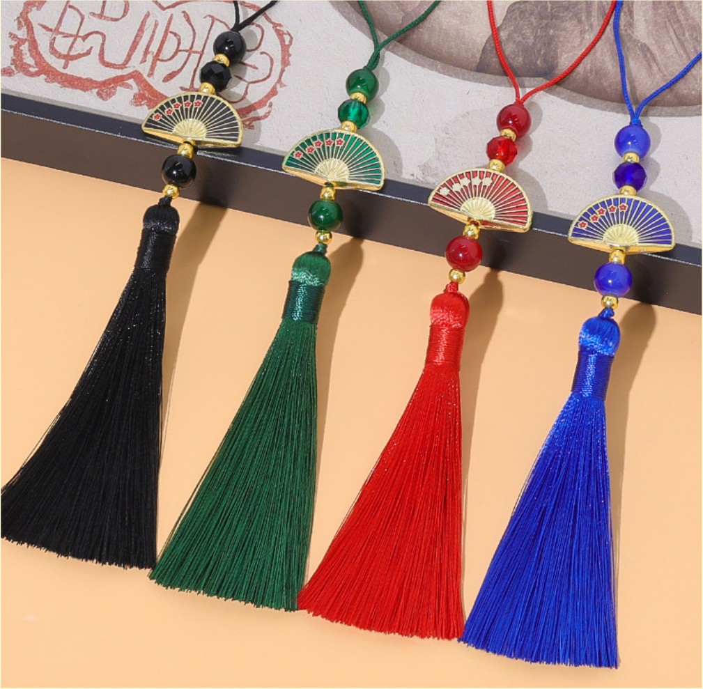 10pcs Vintage Bead Fan Tassels - Vintage Sewing Textile ulasan dan harga