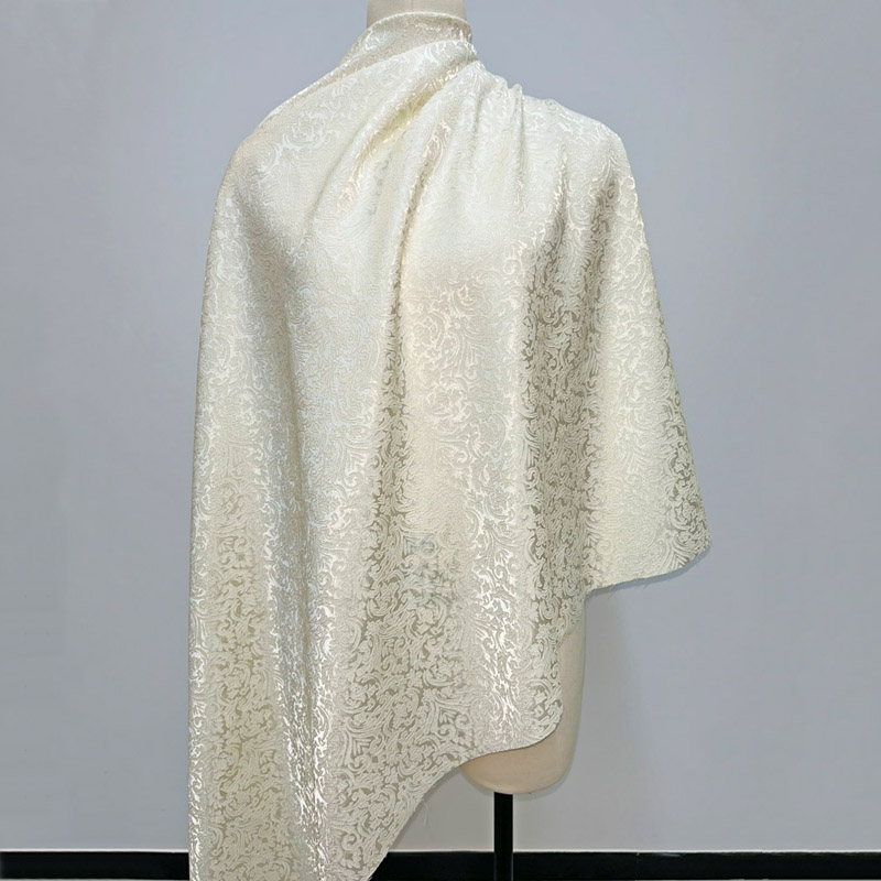 Pre-cut Beige Damask Jacquard  - Sewing Jackets ulasan dan harga