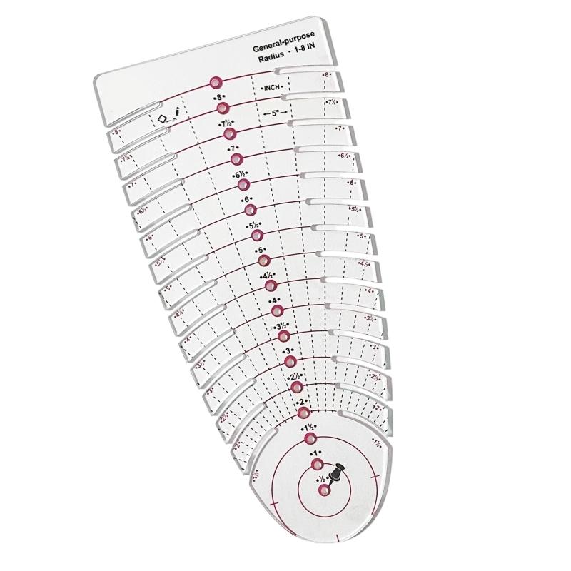 39BB Clear Scale Acrylic Measu - Sewing Textile Art ulasan dan harga