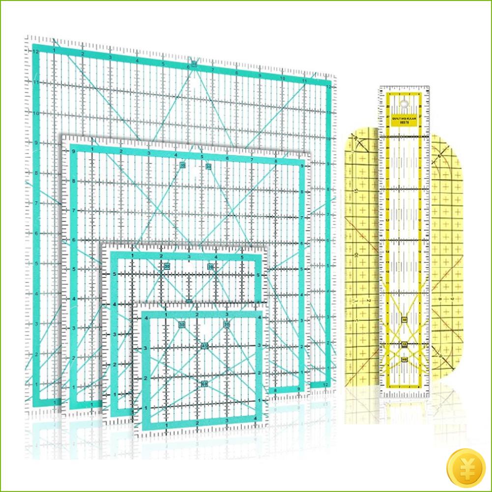 6 Piece Quilting Ruler Ironing - Quilting Ruler Square ulasan dan harga