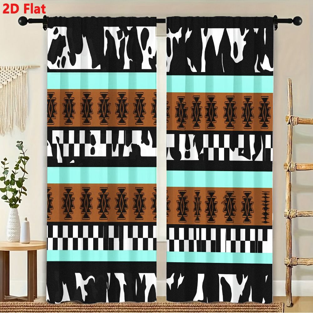 2Pcs Curtains 2D Flat Geometri - Century Textile & Sewing Supply Avenue C North Saskatoon Sk ulasan dan harga