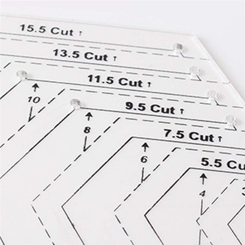 A25F-4Pcs Quilting Ruler Set,  - Quilting Ruler Square ulasan dan harga