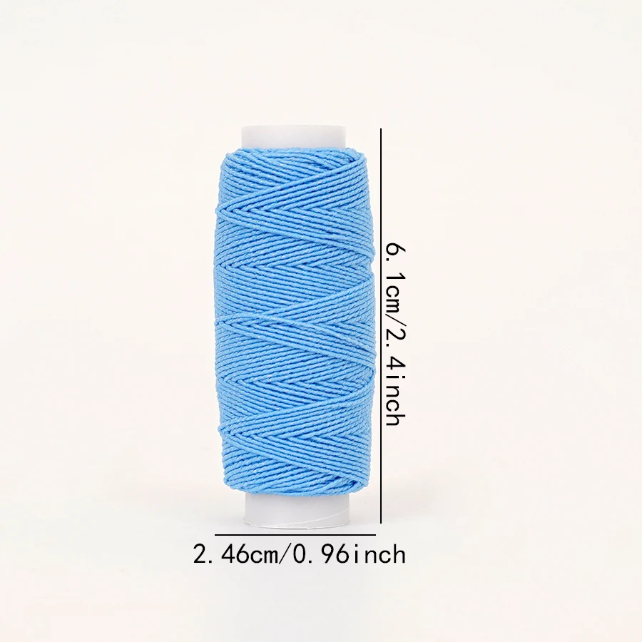 18-Color 0.6mm Ultra-Fine Elas - Sewing Machine Yarn ulasan dan harga