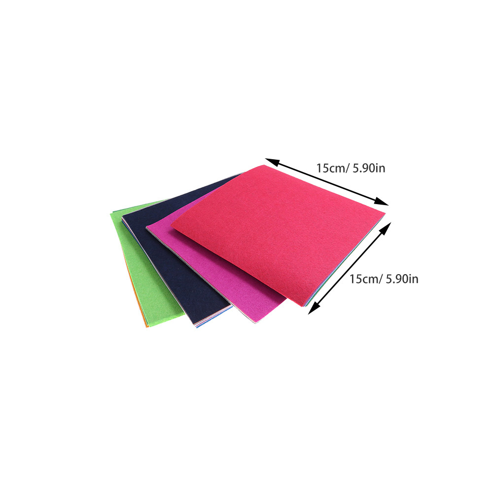 40Pcs Vibrant Nonwoven Fabric  - Sewing Textile Art ulasan dan harga