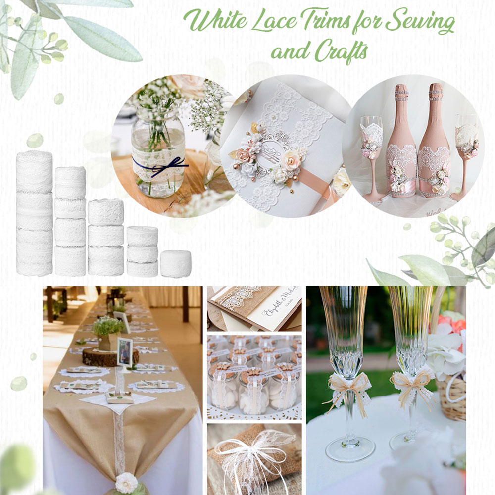 Embroidery White Lace Fabric C - Sewing Eyelet Fabric ulasan dan harga