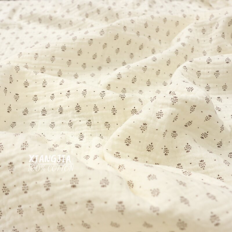 135x50cm Vintage Dot Cotton Do - Vintage Sewing Textile ulasan dan harga