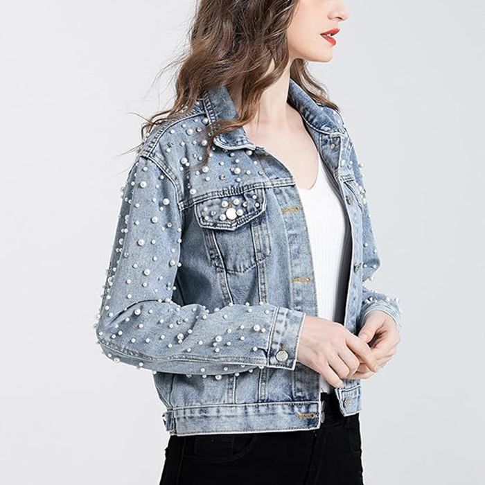 New Pearl Denim Jackets for Wo - Sewing Jackets ulasan dan harga