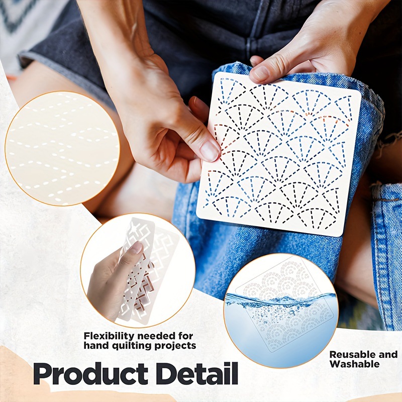 30Pcs Embroidery Templates DIY - Sewing Expert ulasan dan harga