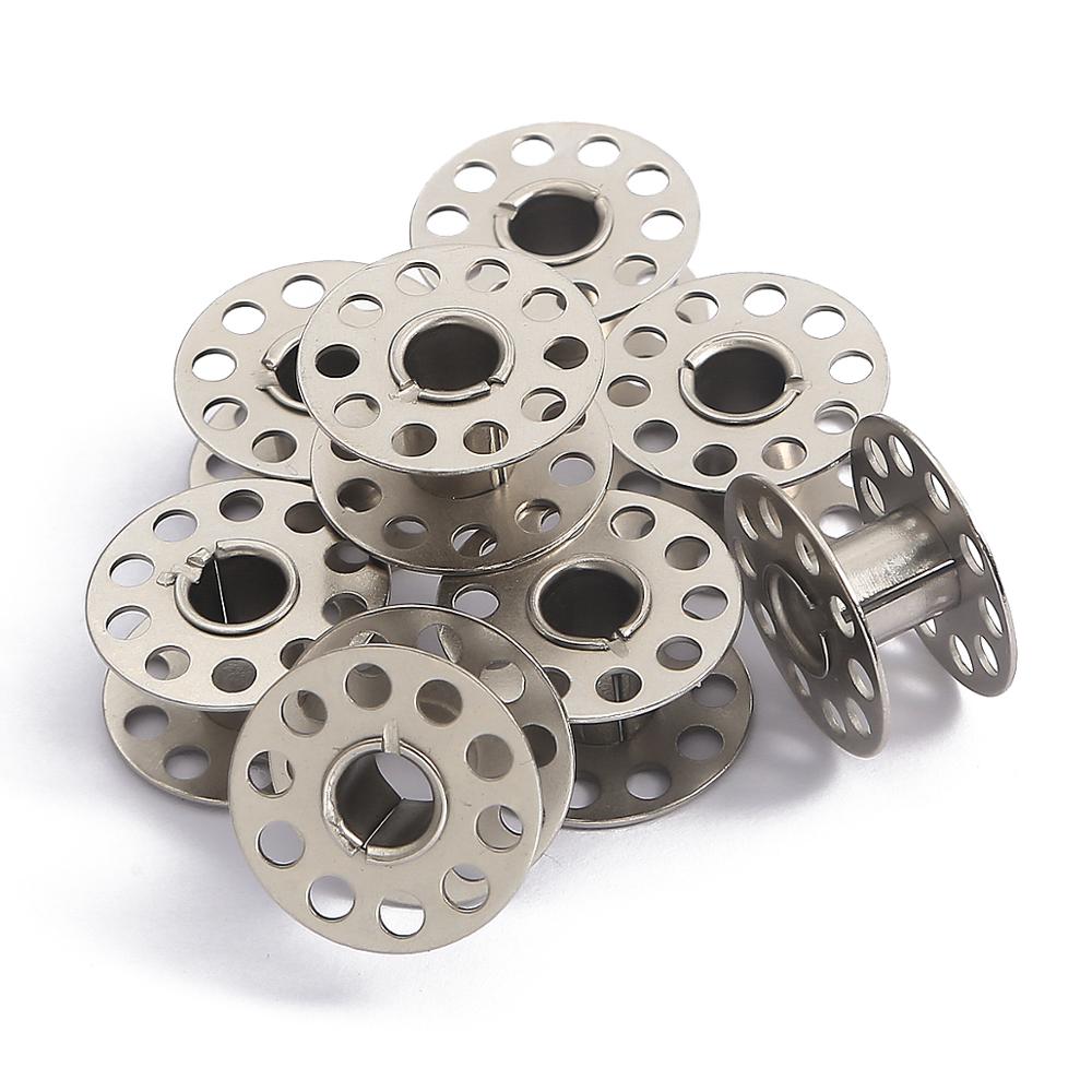10pcs Iron Metal Bobbins Spool - Sewing Machine Yarn ulasan dan harga