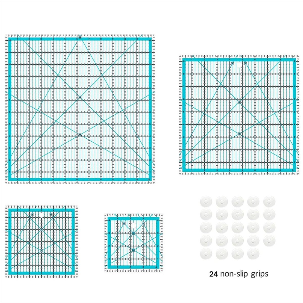 MALL 4pcs Quilting Rulers,Quil - Quilting Ruler Square ulasan dan harga
