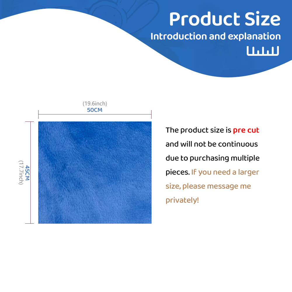 45 × 50cm Soft Velvet Fabric 3 - Sewing Velvet Fabric ulasan dan harga