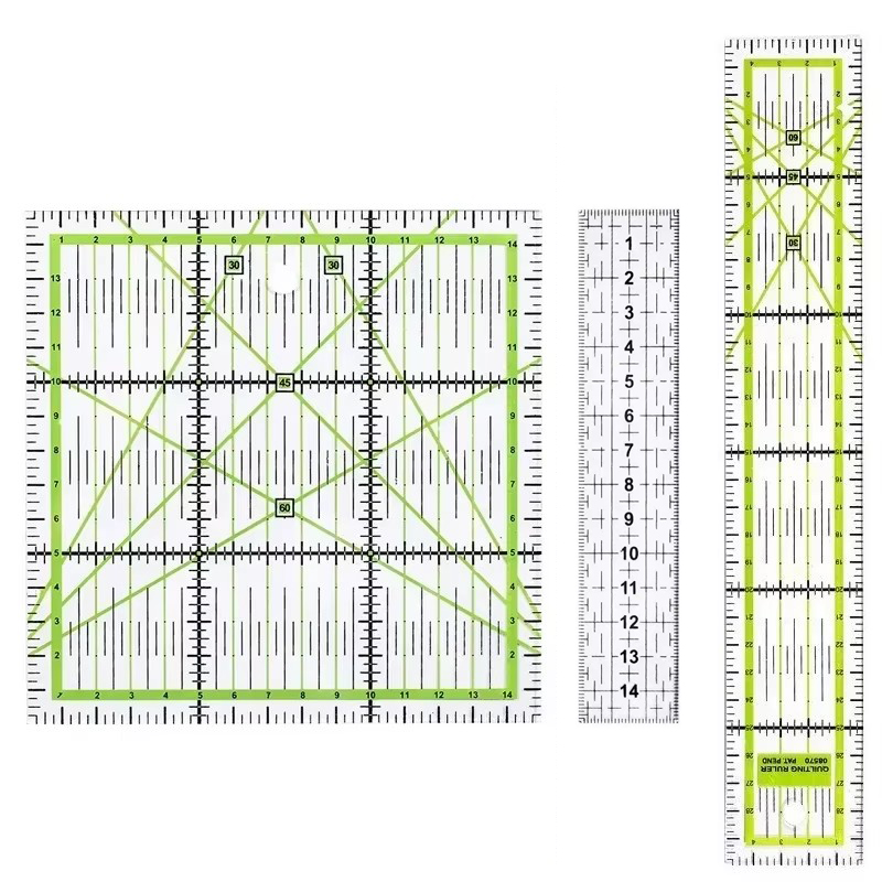 1/2pcs 15cm Quilting Patchwork - Quilting Ruler Square ulasan dan harga