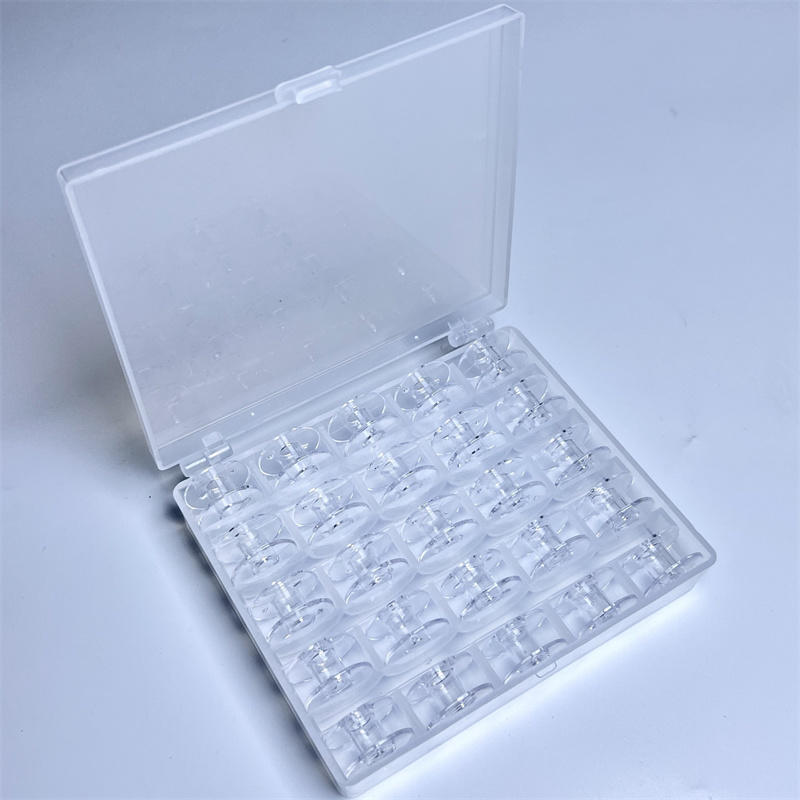 25 Grid Clear Empty Bobbins St - Sewing Machine Yarn ulasan dan harga