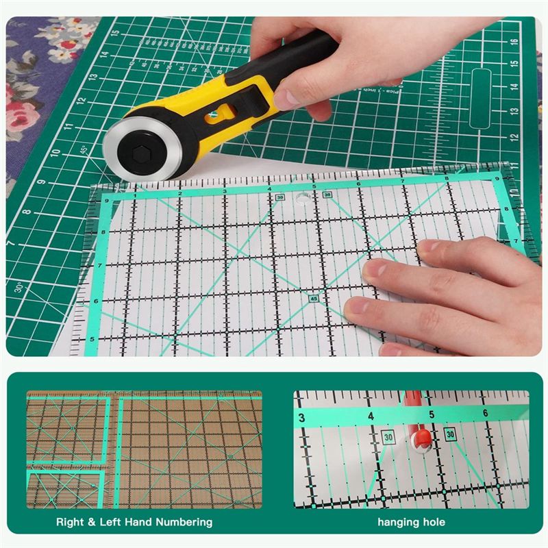 J1UL1N 4PCS Square Quilting Ru - Quilting Ruler Square ulasan dan harga
