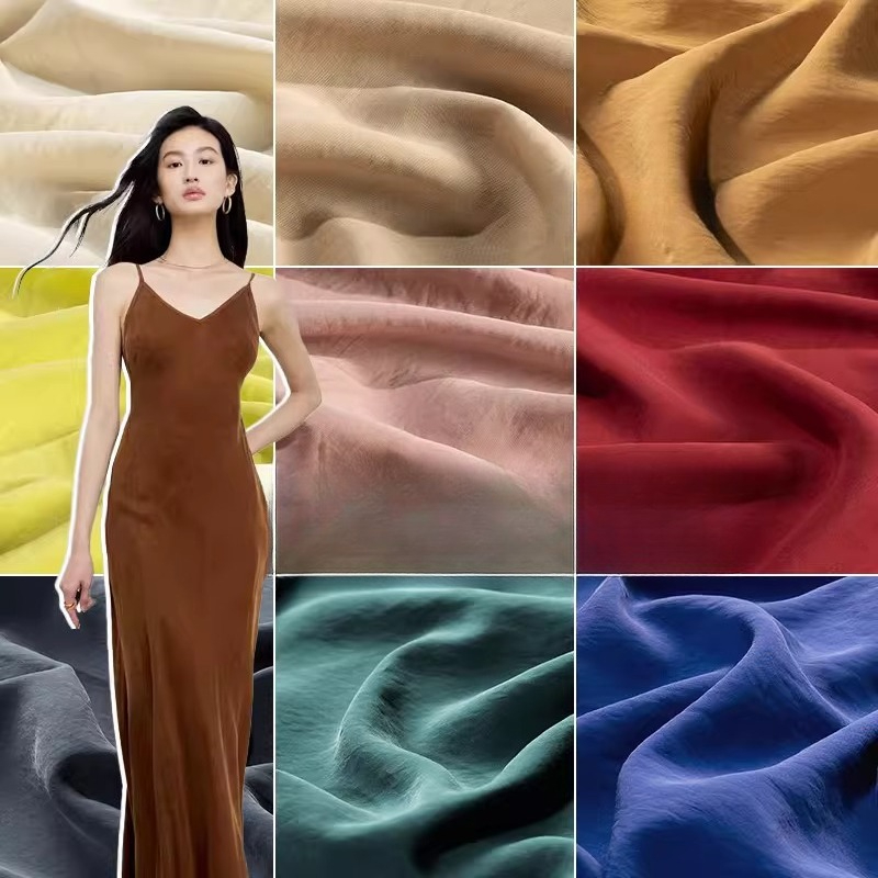 Sand-washed Cupro Fabric By Th - Sewing Recycle ulasan dan harga