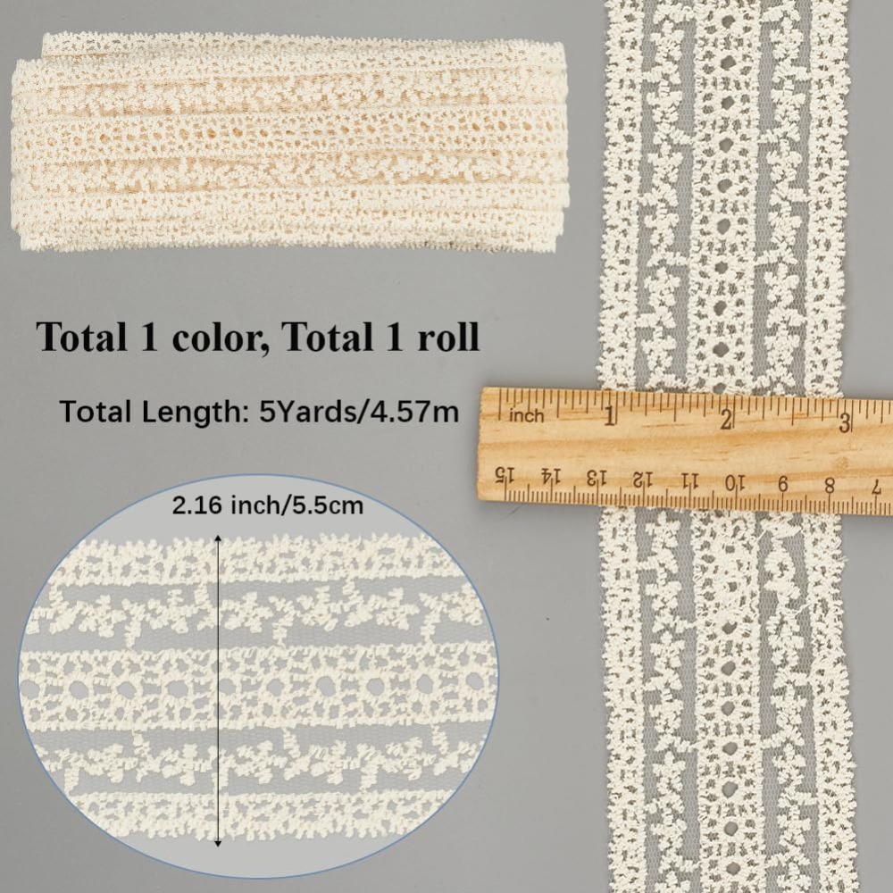 2.2 Inch Wide Vintage Cotton L - Sewing Eyelet Fabric ulasan dan harga