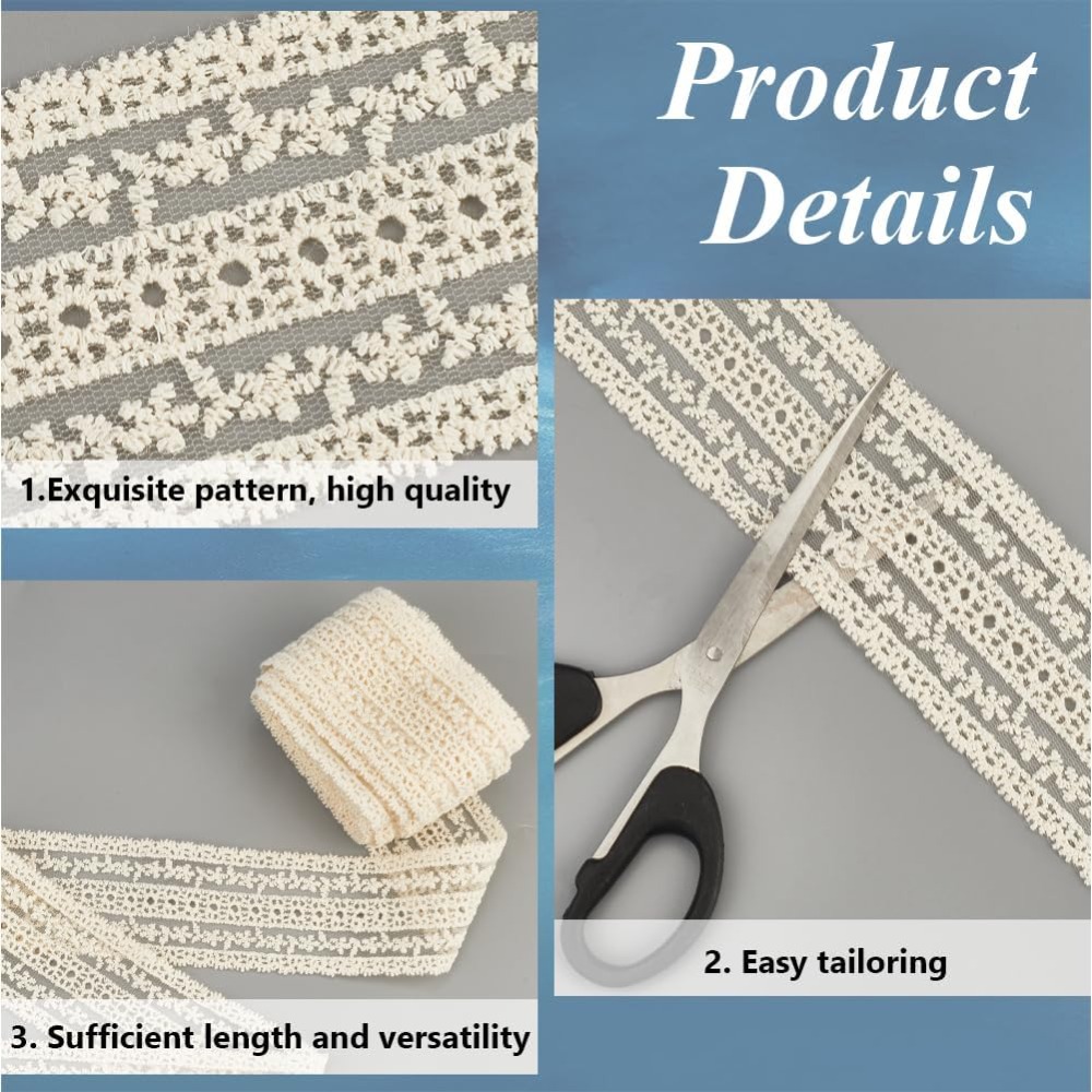2.2 Inch Wide Vintage Cotton L - Sewing Eyelet Fabric ulasan dan harga