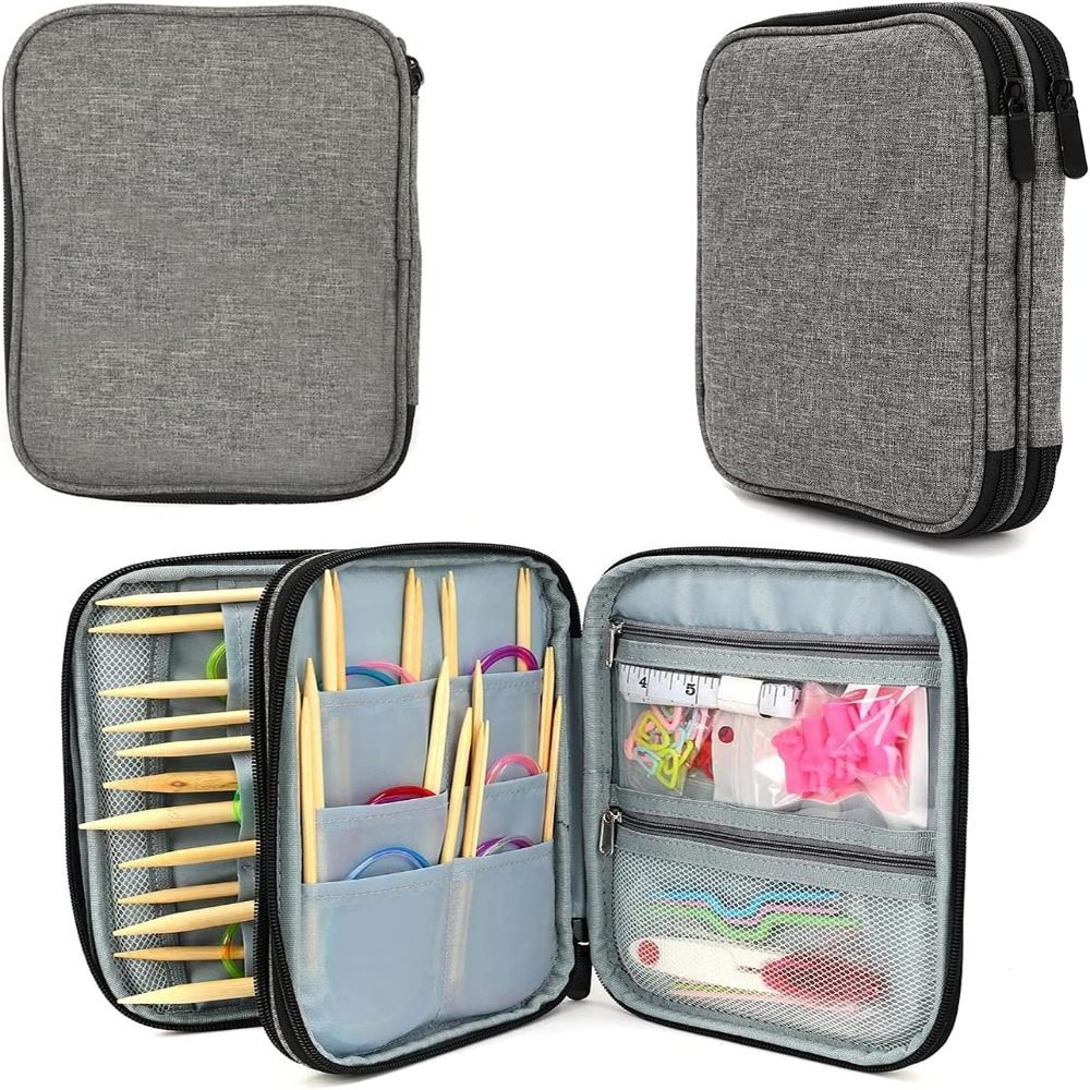Knitting Needle Case, Portable - Textile Sewing Kit ulasan dan harga