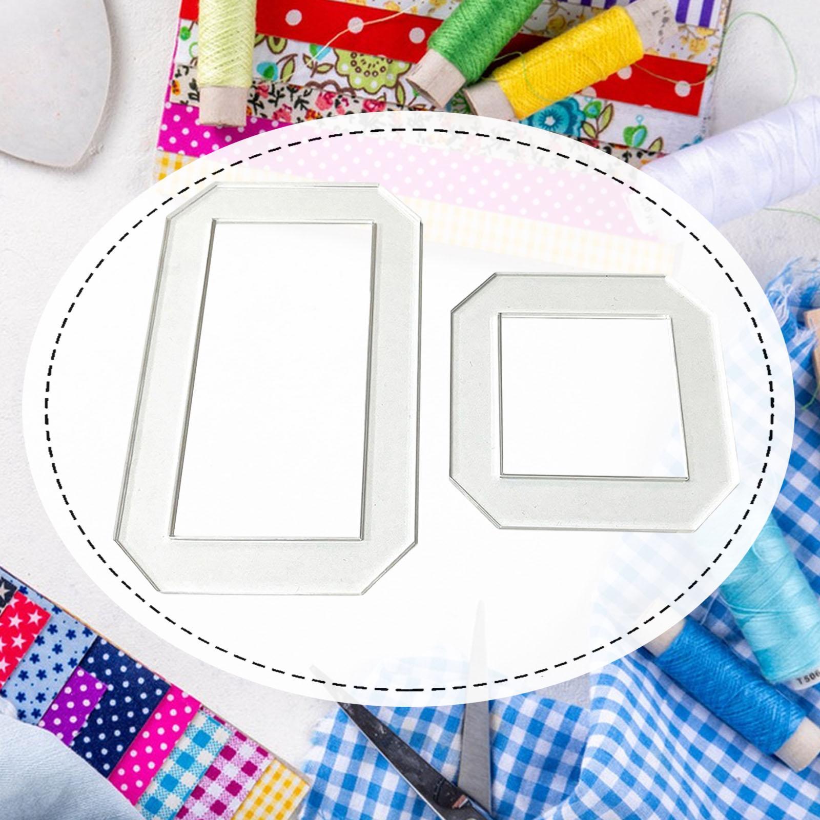 2Pcs Quilting Templates Quilt  - Quilting Ruler Square ulasan dan harga