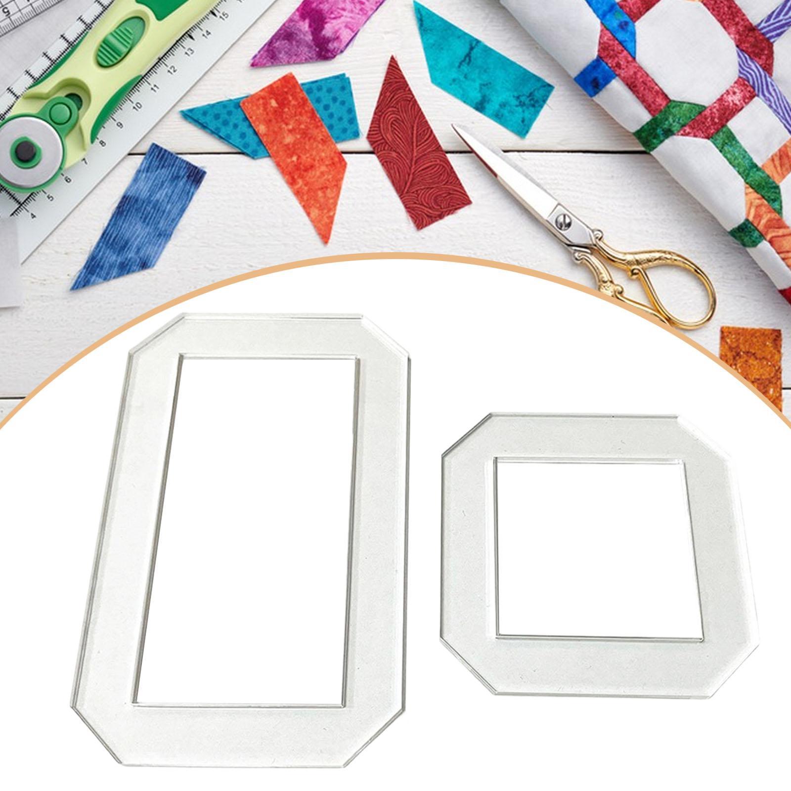 2Pcs Quilting Templates Quilt  - Quilting Ruler Square ulasan dan harga