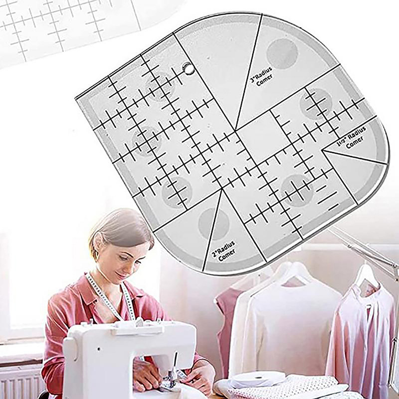 Curved Corner Cutter Quilt Rul - Quilting Ruler Square ulasan dan harga