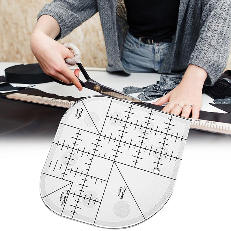Curved Corner Cutter Quilt Rul - Quilting Ruler Square ulasan dan harga