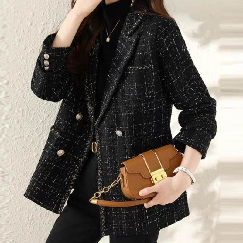Women's 2025 New Autumn Winter - Sewing Tweed ulasan dan harga