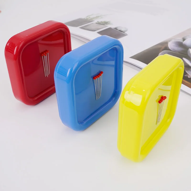 Color Square Magnetic Needle P - Sewing Pin Cushion ulasan dan harga