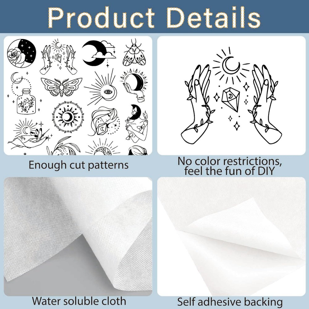 51Pcs Boho Moon Sun Water Solu - Sewing Expert ulasan dan harga