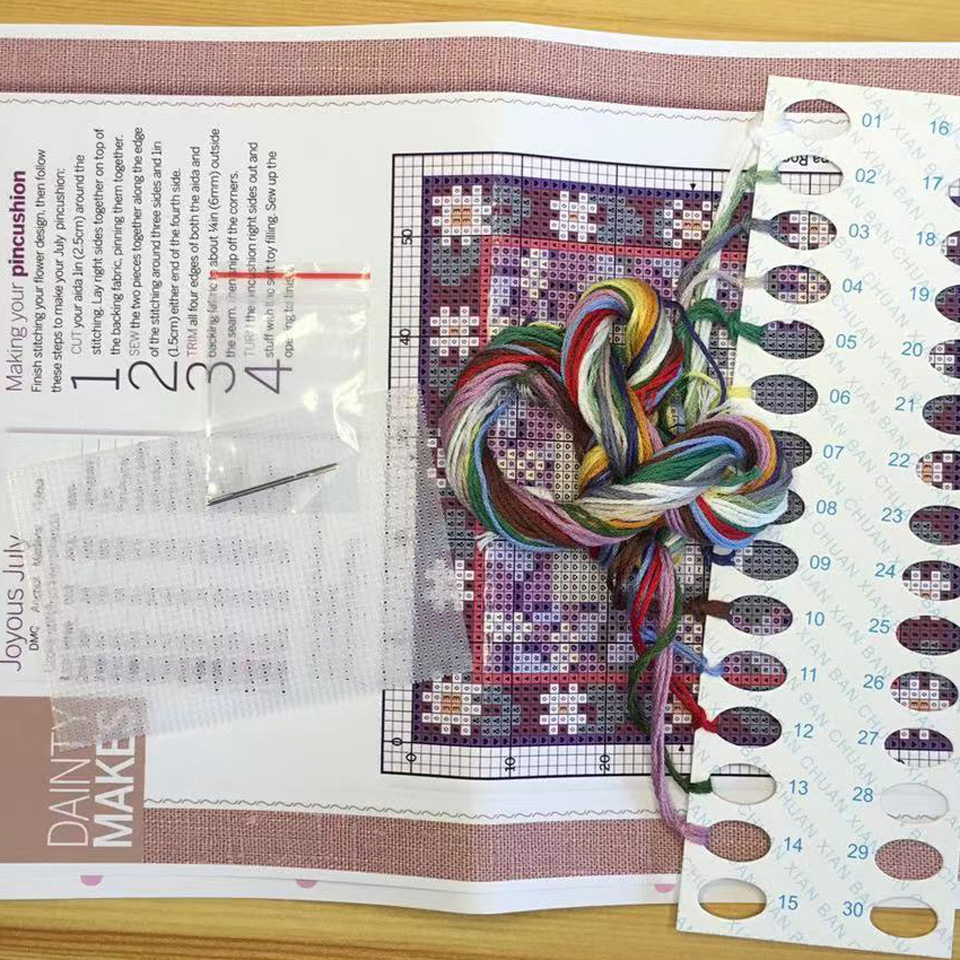 Cross Stitch Kits Stich Pin Cu - Sewing Pin Cushion ulasan dan harga
